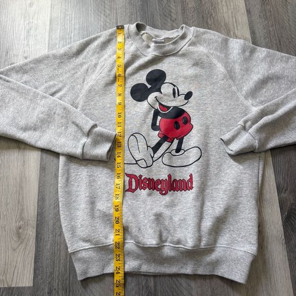 Disney Mickey Mouse Crewneck Sweatshirt Gray Unisex Small Disneyland Comfy - Picture 7 of 10